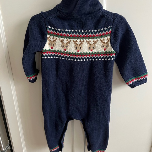 Baby gap Navy Blue Kids One Piece with deer Design 6-12m - Picture 3 of 3